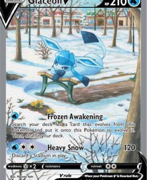 Glaceon V - 175/203 - Alternate Art - Evolving Skies