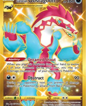 Galarian Obstagoon - 198/185 - Secret Rare - Vivid Voltage
