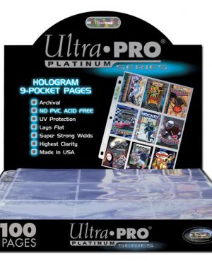 Ultra PRO 9-Pocket Platinum Page for Standard Size Cards (100 pack)