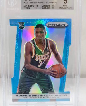 Giannis - 13/14 Prizm Light Blue Die Cut RC BGS 9