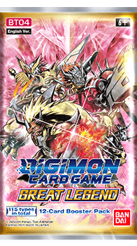 DIGIMON CARD GAME Series 04 Great Legend BT04 Booster Pack